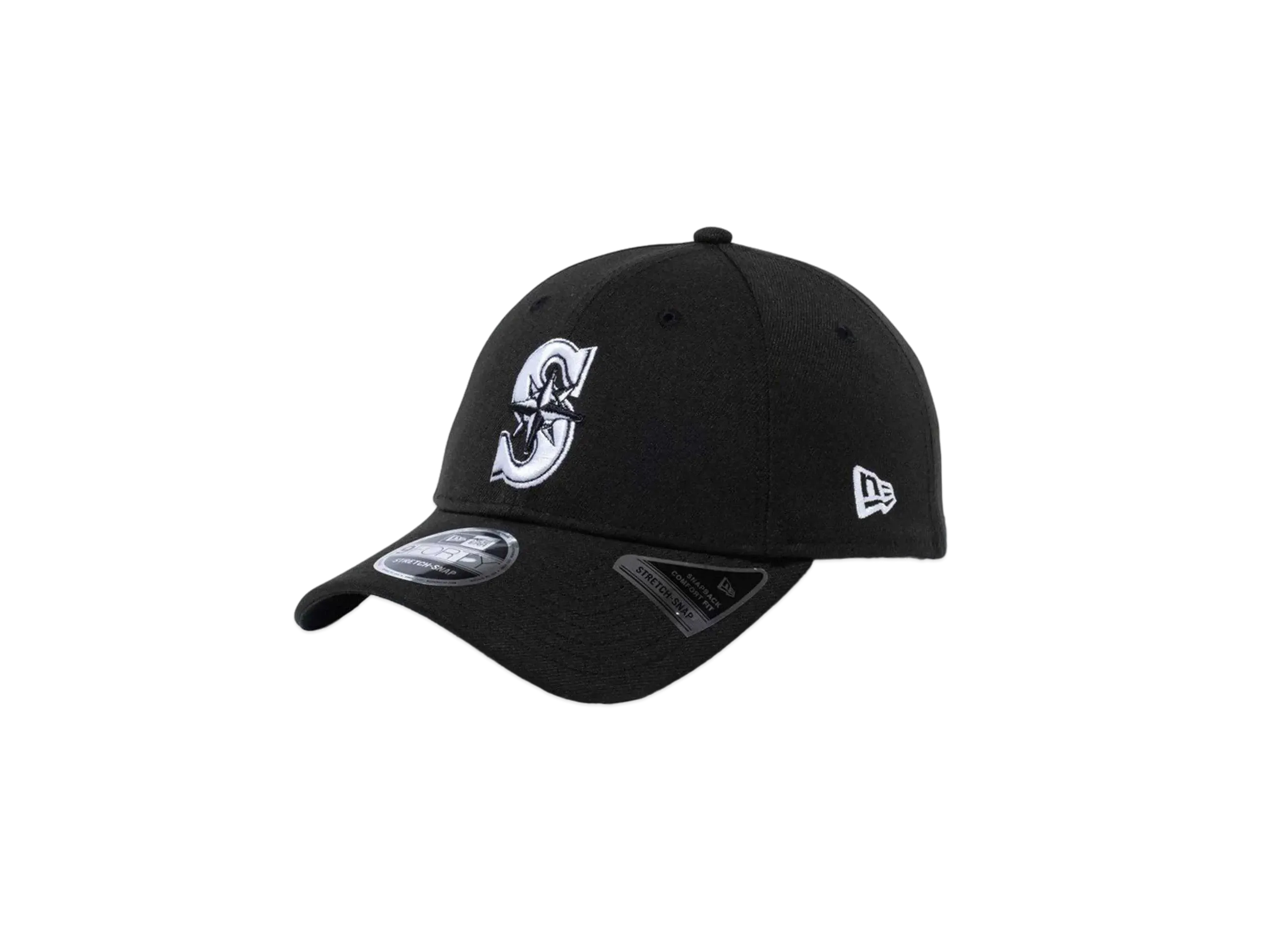 NEW ERA 9Forty Stretch Snap Seattle Mariners "Black"