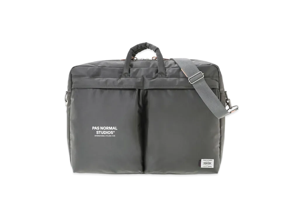 PORTER x PAS NORMAL STUDIOS 2Way Briefcase "Gray"