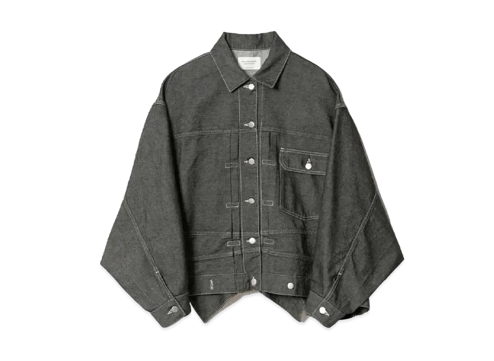 beautiful people Double-End Left Hand Twill Denim Blouson "Black"