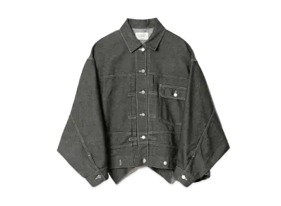 beautiful people Double-End Left Hand Twill Denim Blouson "Black"