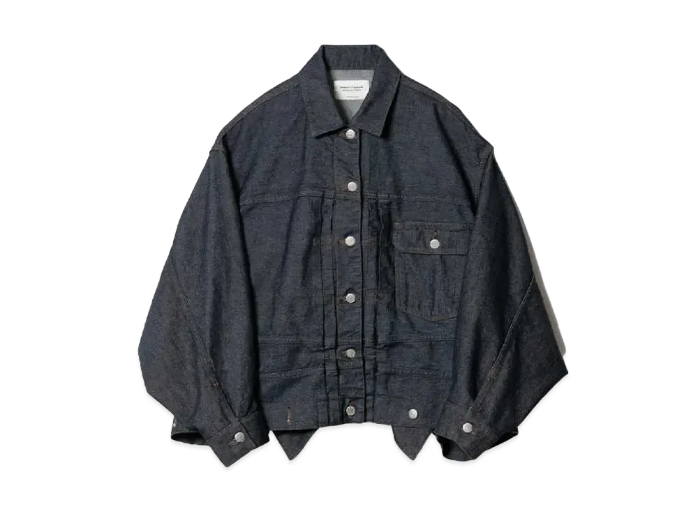 beautiful people Double-End Left Hand Twill Denim Blouson "Indigo"