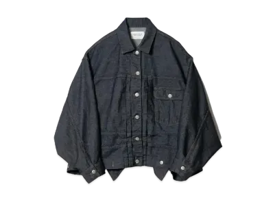 beautiful people Double-End Left Hand Twill Denim Blouson "Indigo"