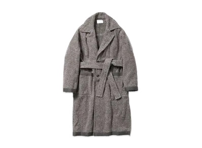 beautiful people Yak Herringbone Pile Chester Coat "Gray"