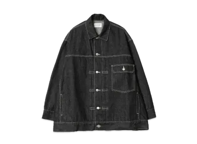 beautiful people Renew Selvedge Denim Big Blouson "Black"