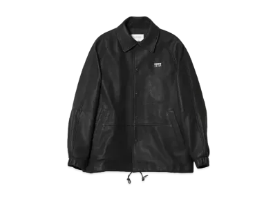 beautiful people Lamb Leather Coach Jacket "Black"