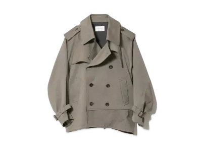 beautiful people Double-End Hight Twist Doeskin Trench "Khaki"