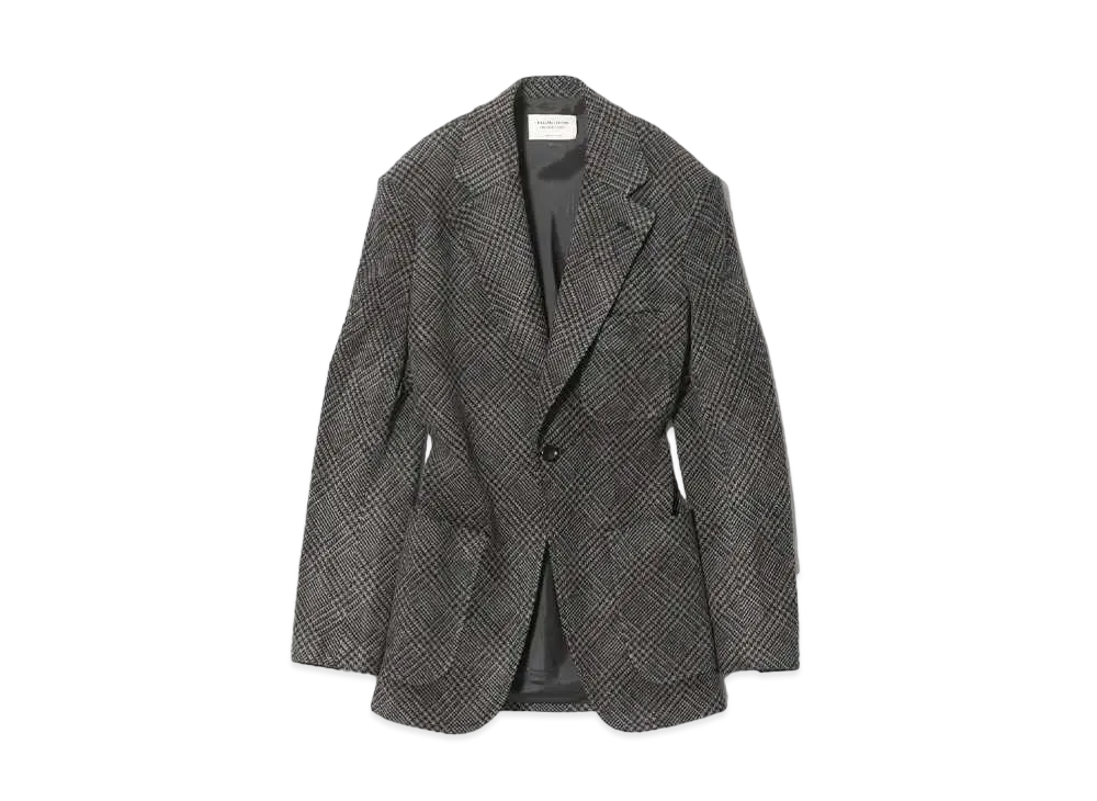 beautiful people Mole Glen Plaid Bias S1B Jacket "Gray/Navy"