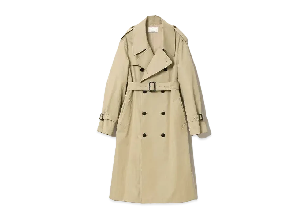 beautiful people Ultimate Pima Large Fit Trench Coat "Beige"