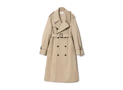 beautiful people Ultimate Pima Large Fit Trench Coat "Sand Beige"