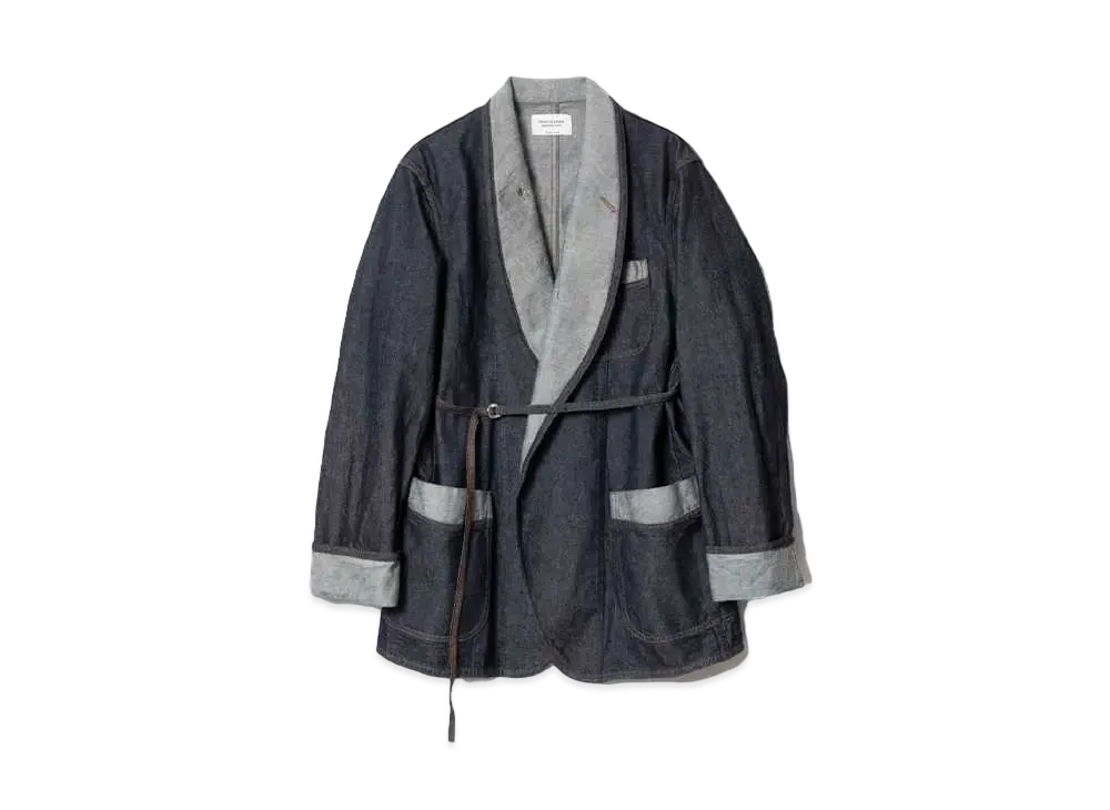 beautiful people Left Hand Twill Smoking Denim Jacket "Indigo"