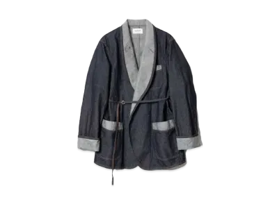 beautiful people Left Hand Twill Smoking Denim Jacket "Indigo"