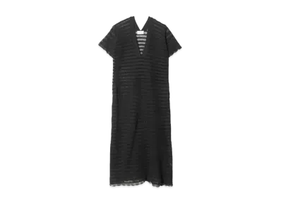 beautiful people Afrcian Coil Lace Knit Dress "Black"