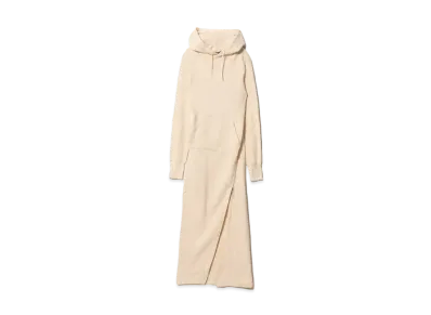 beautiful people Spain Pima Wface Bias Hoodie Dress "Ecru"
