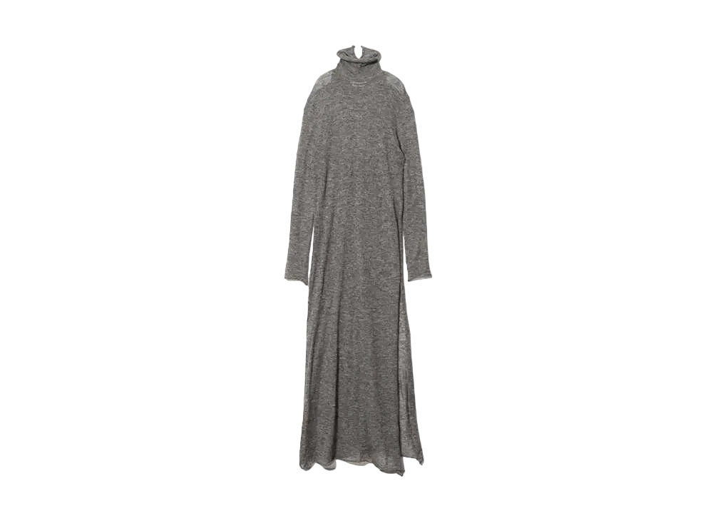 beautiful people Soft Mohair Jersey Long Sleeve Dress "Top Gray"