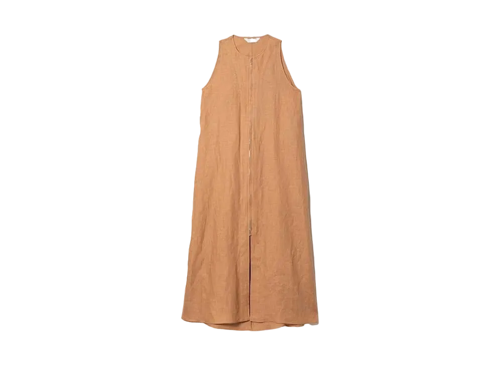 beautiful people Bed Linen Cloth Cut Out Back Dress "Camel"