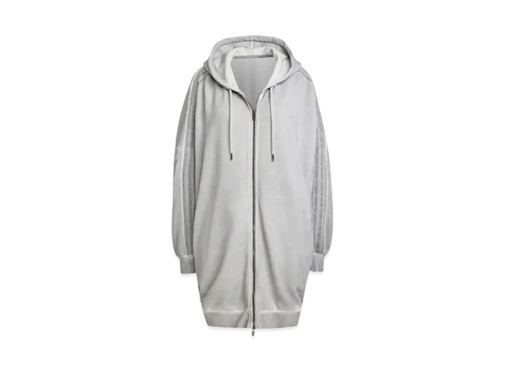 アディダス アディレニウム シーズン2 ウォッシュド オーバーサイズ フルジップ パーカー (ジェンダーニュートラル) "グレーツー"