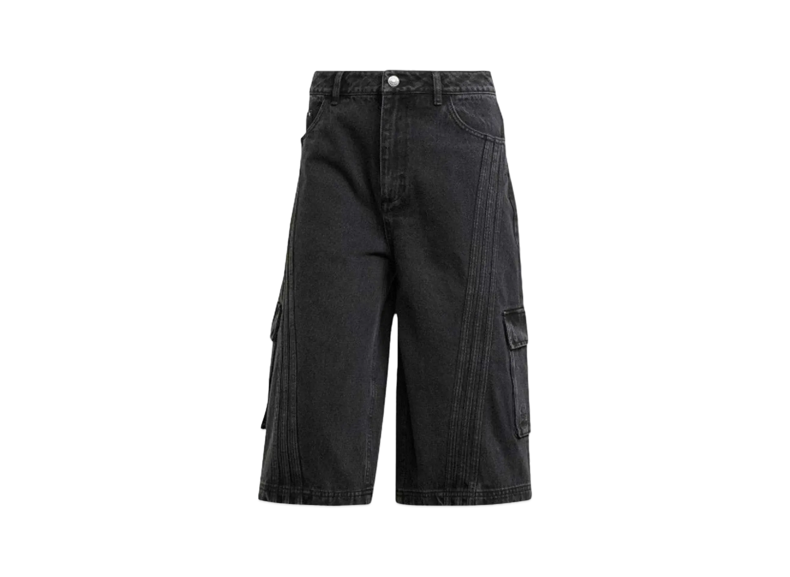adidas Adilenium Season 2 Denim Capri Shorts (Gender Neutral) "Black"
