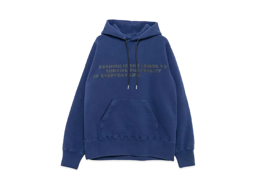 sacai Bill Cunningham Graphic Print Hoodie "Blue"