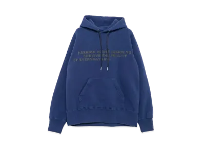 sacai Bill Cunningham Graphic Print Hoodie "Blue"