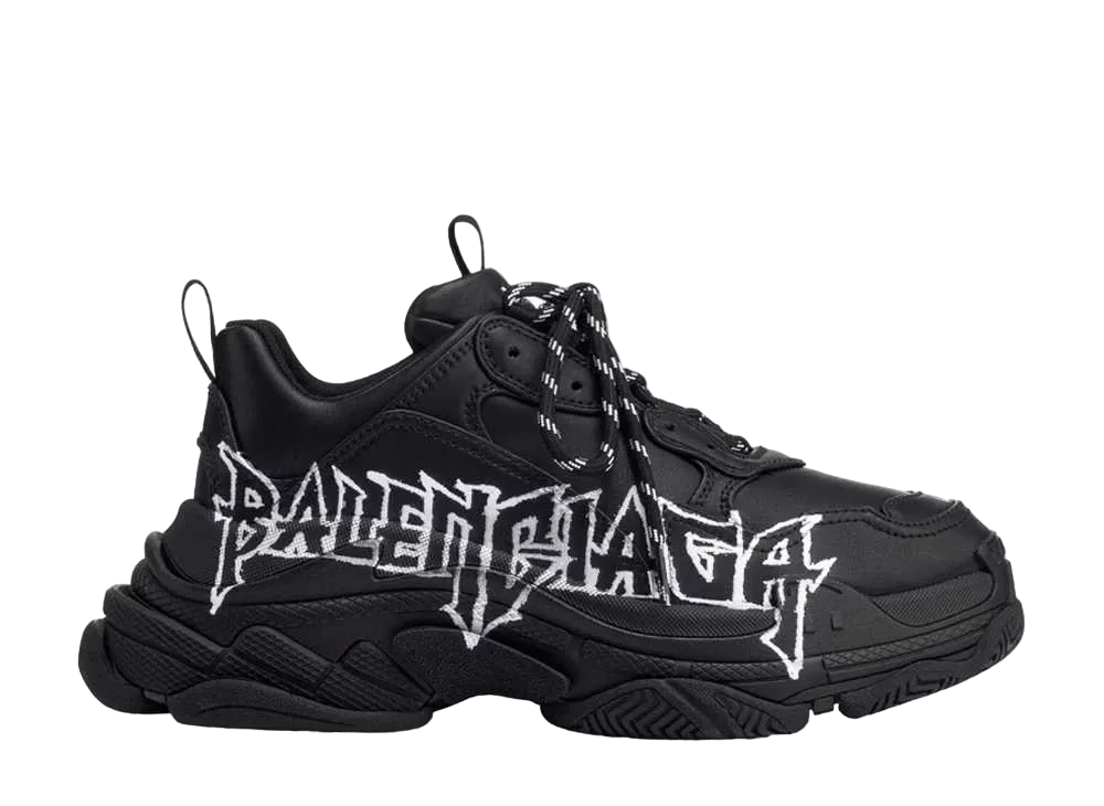 バレンシアガ トリプルS スニーカー DIY メタル "ブラック/ホワイト"