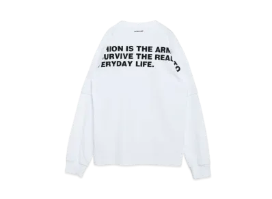 sacai Bill Cunningham Graphic Print Long Sleeve T-Shirt "White"
