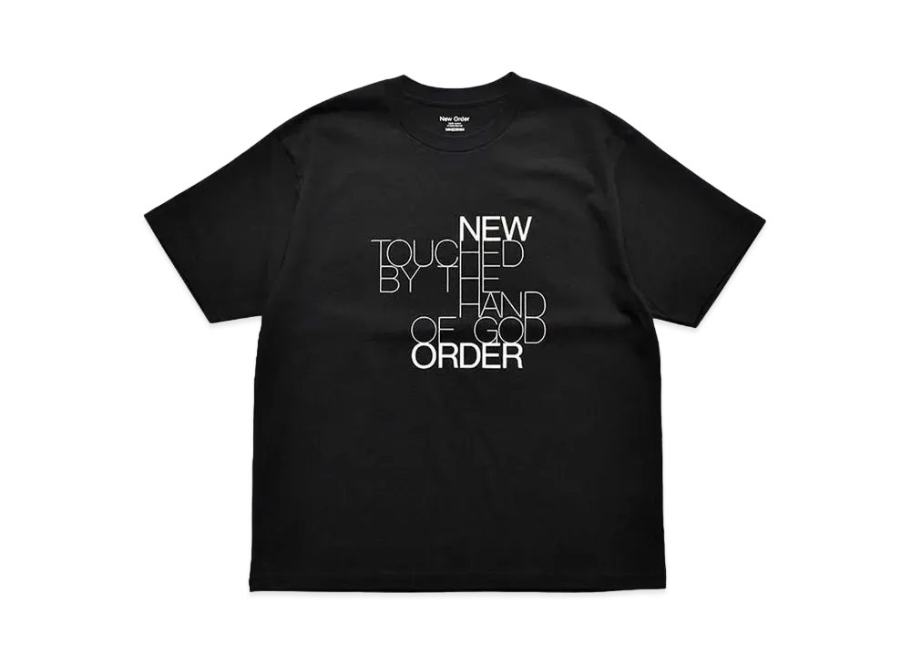 MINEDENIM New Ordar "TOUCHED BY THE HAND OF GOD" Crewneck T-SH "BLACK"