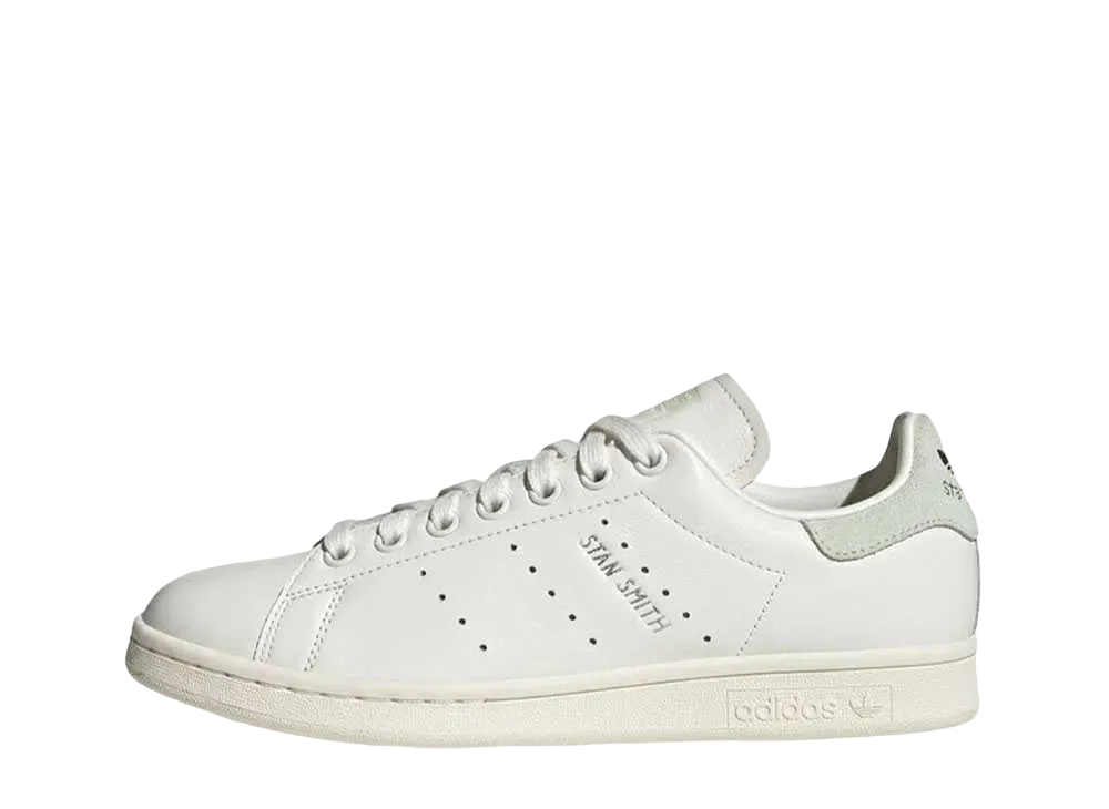 adidas Women's Stan Smith "Core White/Linen Green/Silver Metallic"