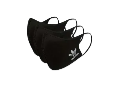 adidas Mask Face Cover 3 Disc Set "Black"