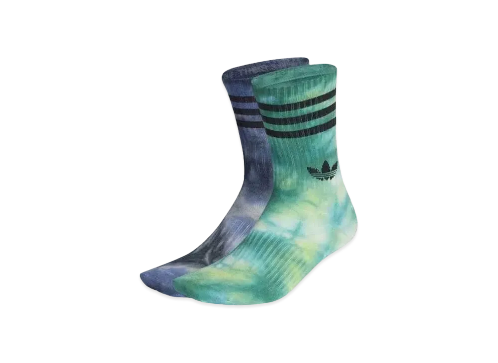adidas Batik Socks 2 Pairs "Semisolar Green/Black Beam Pink/Black"