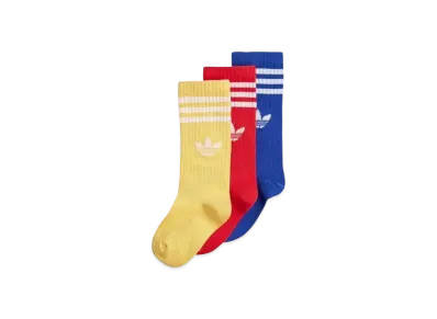 adidas Kids Ankle Socks 3 Pairs "Spark/Red/Semilcid Blue"