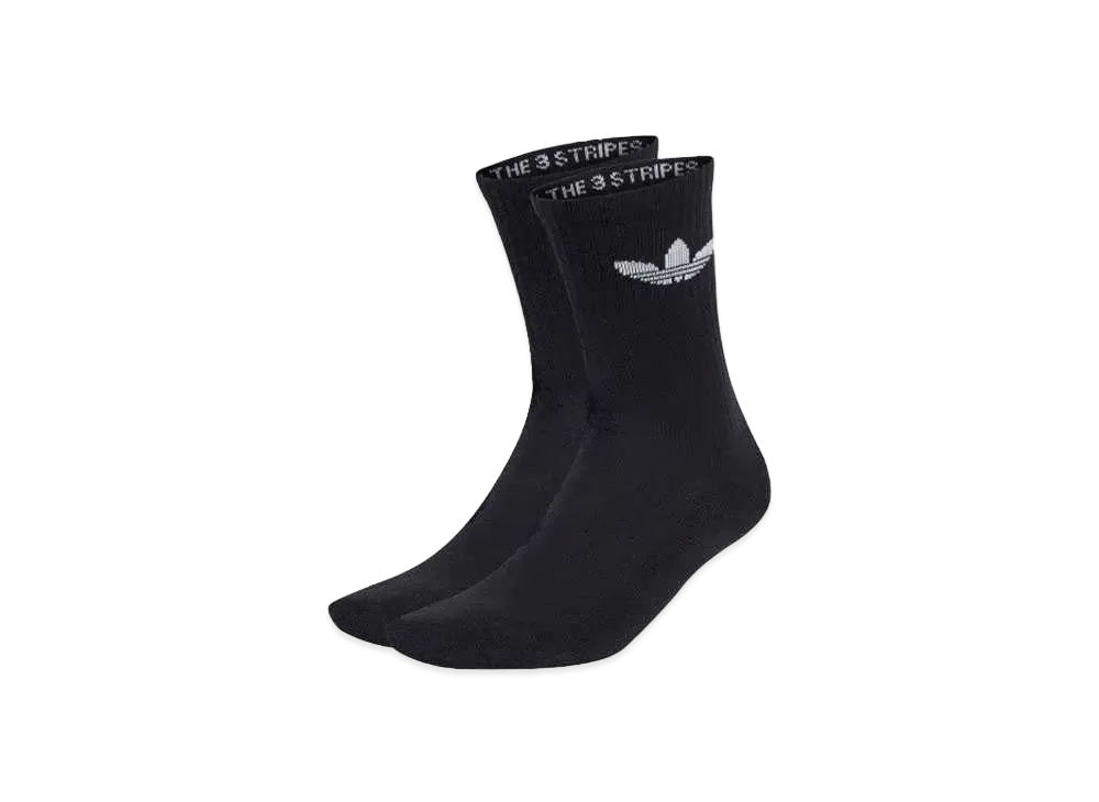 adidas Trefoil Cushion Crewsocks 3 Pairs "Black"