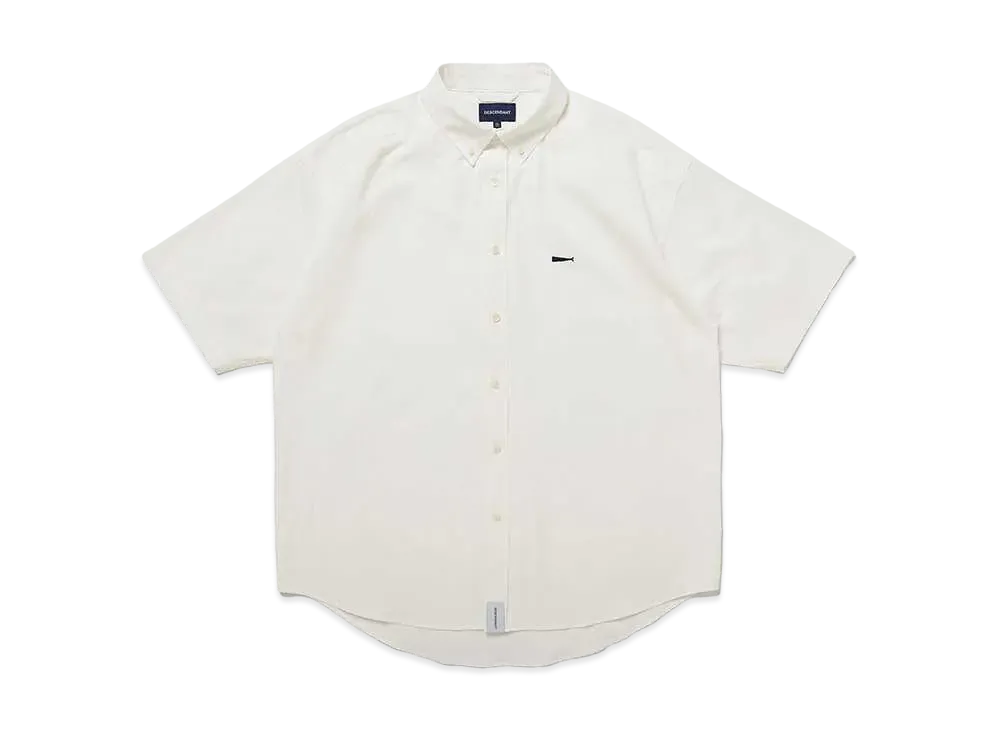 DESCENDANT Kennedy'S Organic Cotton Satin SS Shirt "White"