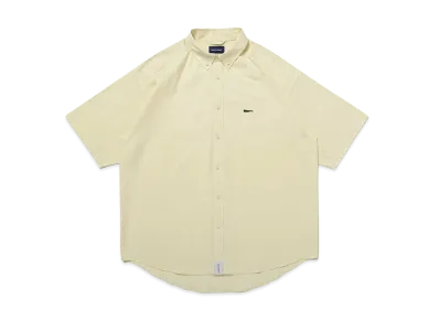 DESCENDANT Kennedy'S Organic Cotton Satin SS Shirt "Yellow"