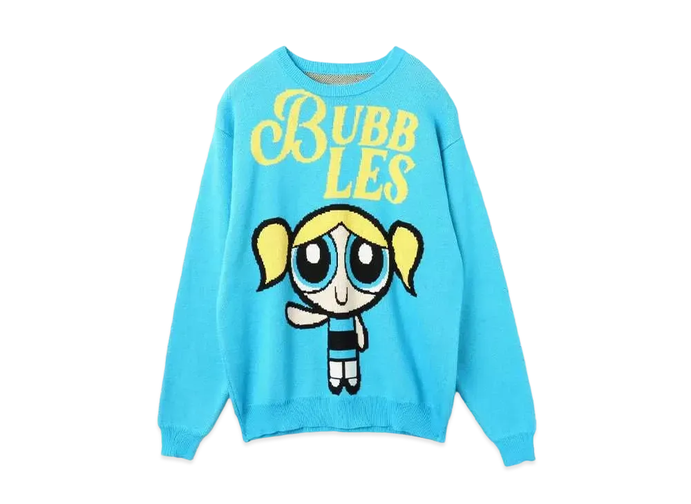 atmos pink x The Powerpuff Girls Knit Sweater "Blue"