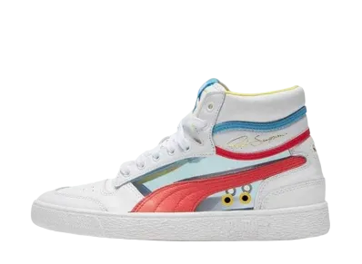 Puma Ralph Sampson Mid Glass "Puma White/Hot Coral/Ethereal Blue"