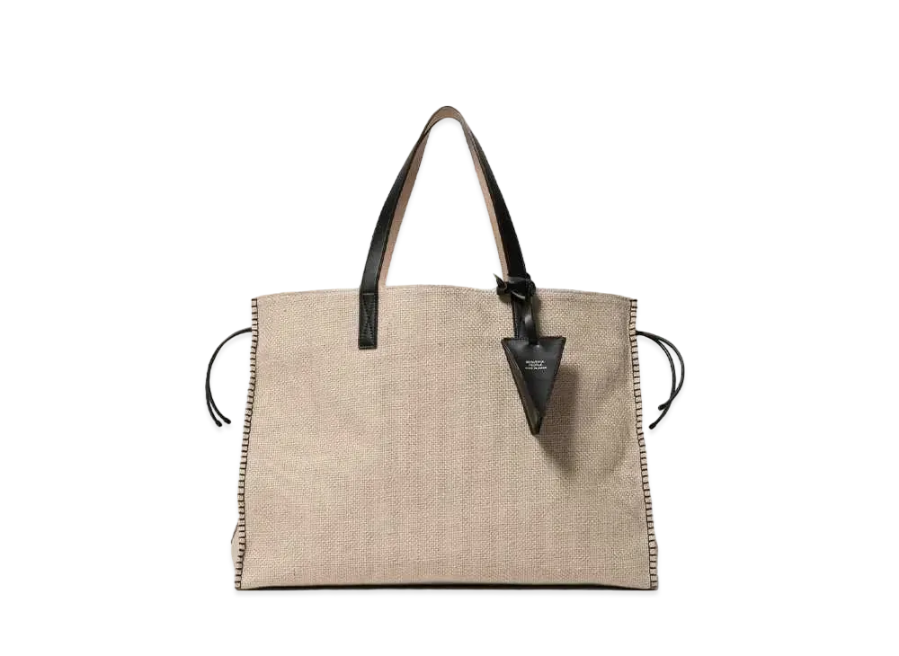 beautiful people Jute Cloth Large Tote Bag "Natural"