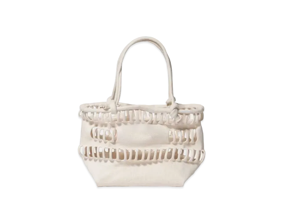 beautiful people Konbu(R) Knit Shopping Busket Bag S "Ecru"