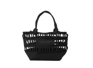 beautiful people Konbu(R) Knit Shopping Busket Bag S "Black"