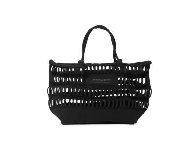 beautiful people Konbu(R) Knit Shopping Busket Bag L "Black"