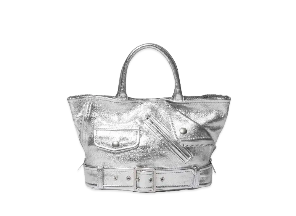 beautiful people x POTR Riders Kids Tote Bag Silver "Silver"