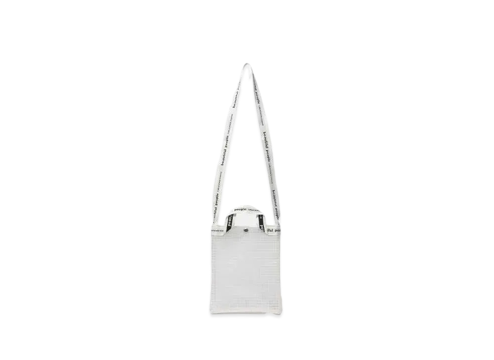 beautiful people Vinyl Logo Tape Sacoche Bag "Clear"