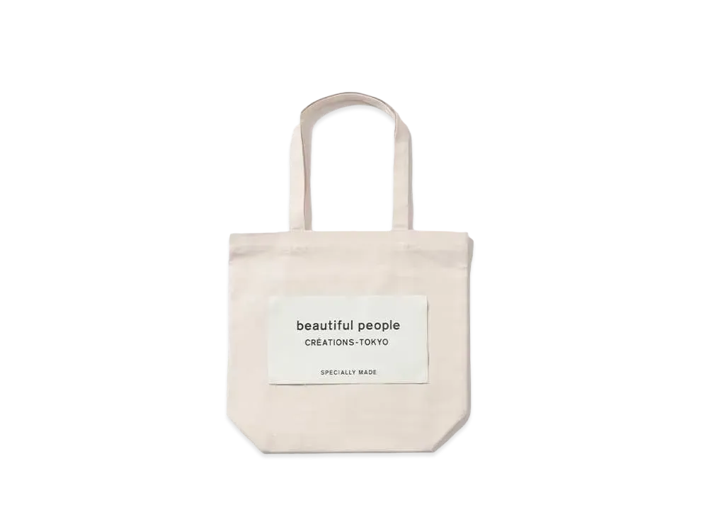 beautiful people SDGs Name Tag Tote Bag "Ecru"
