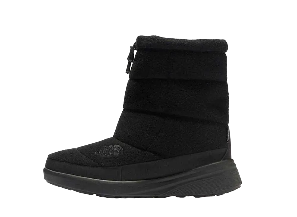 The North Face Women's Nuptse Bootie Waterproof 8 "Barbie Black/TNF Black"