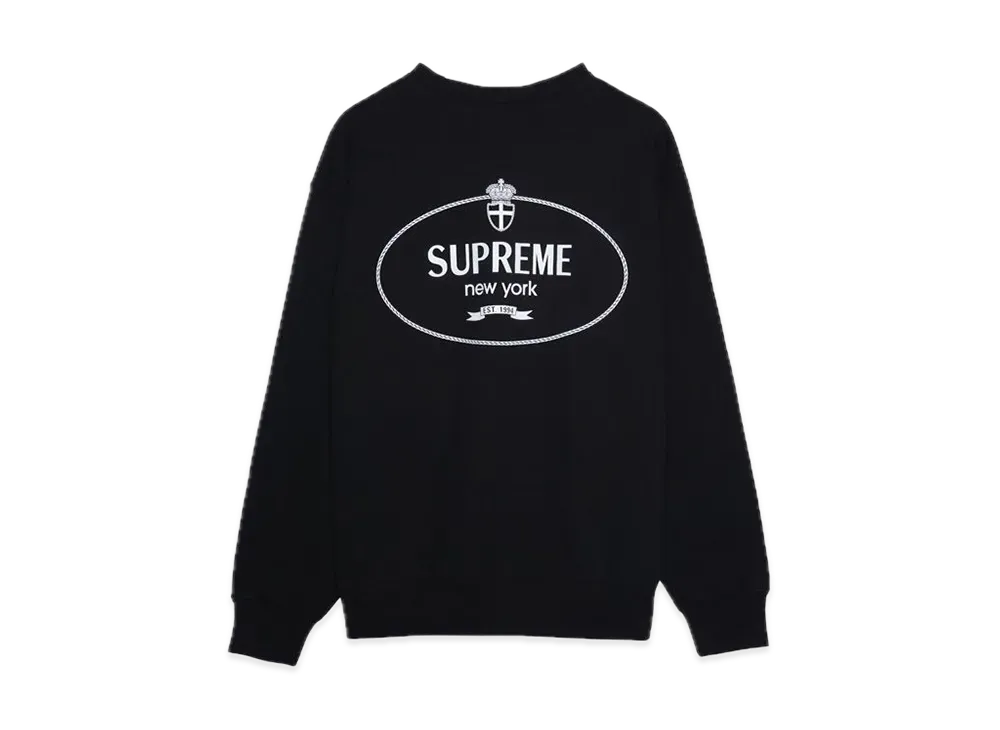 Supreme Crest Crewneck "Black"