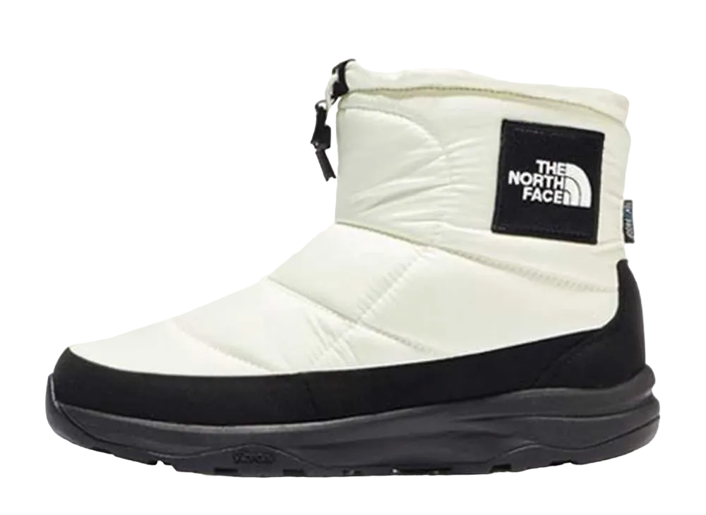 The North Face Nuptse Bootie Waterproof Logo Short "Gardenia White/TNF Black"