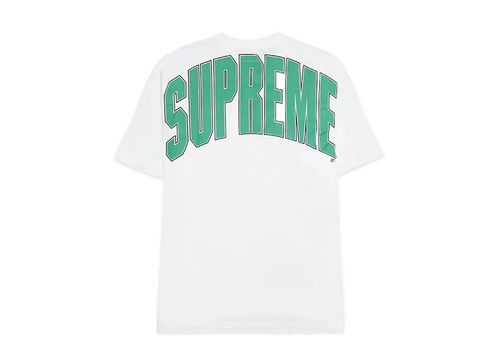 Supreme Cracked Back Arc S/S Top "White"