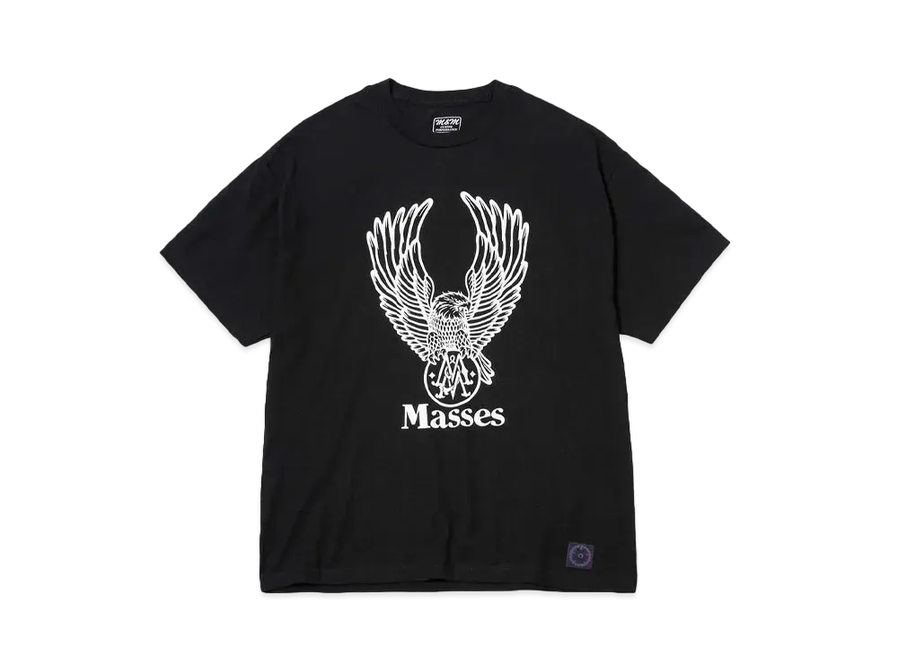 M&M x MASSES T-SHIRT FLYING EAGLE M "BLACK"