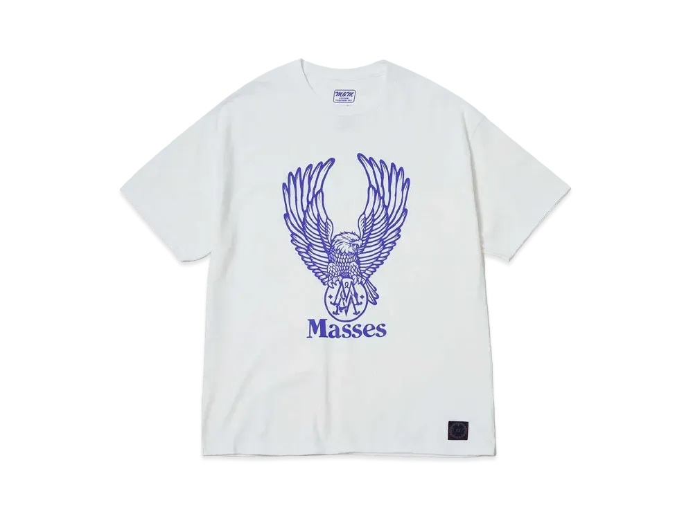 M&M x MASSES T-SHIRT FLYING EAGLE M "WHITE"