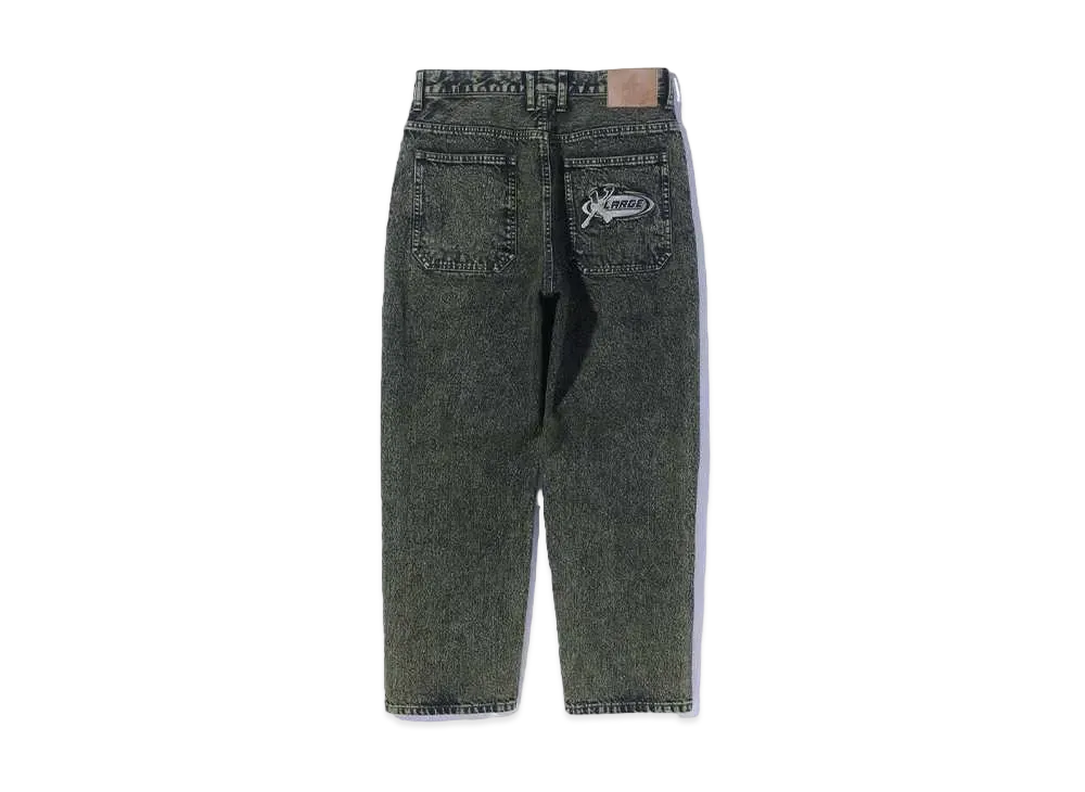 XLARGE OVERDYED DENIM PANTS "OLIVE"