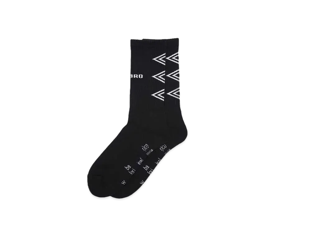 UMBRO x BAL JACQUARD SOCKS "BLACK"